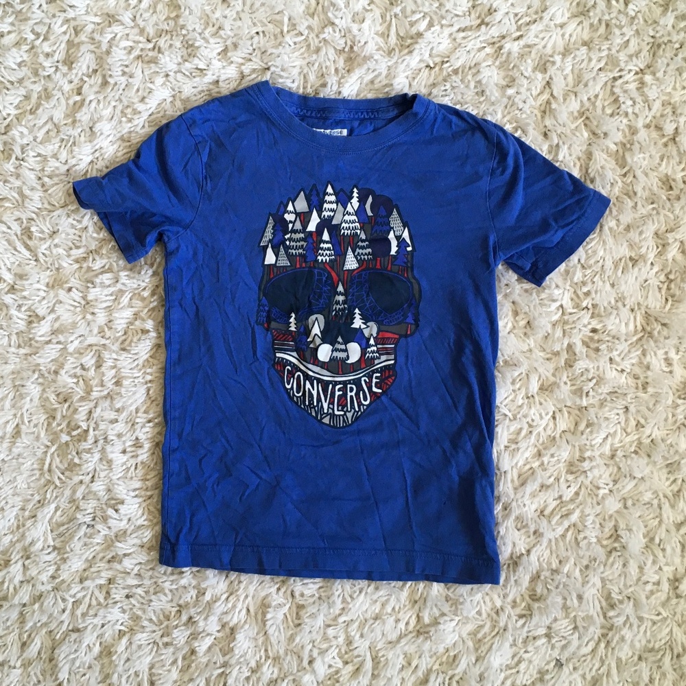✨BOYS CONVERSE SKULL TSHIRT